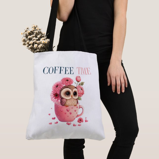 Bolso De Tela Tote Bag Coffee Time (Detalle)