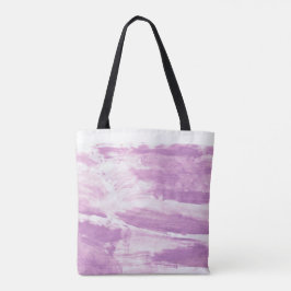 Bolso De Tela Tote Bag con diseño abstracto de malva