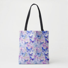 Bolso De Tela Tote Bag con diseño de mariposas