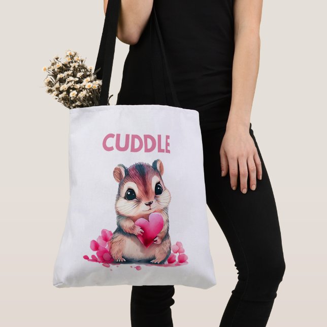 Bolso De Tela Tote Bag  cuddle (Detalle)