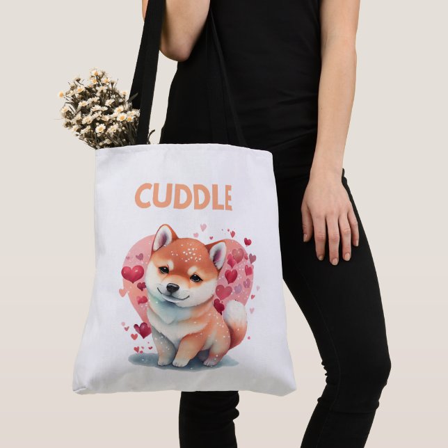 Bolso De Tela Tote Bag  cuddle (Detalle)