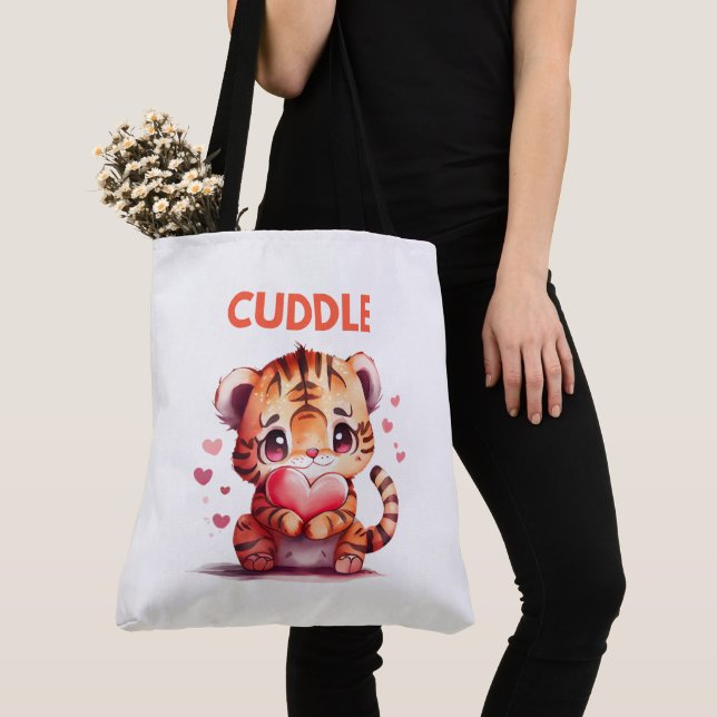 Bolso De Tela Tote Bag  cuddle (Detalle)