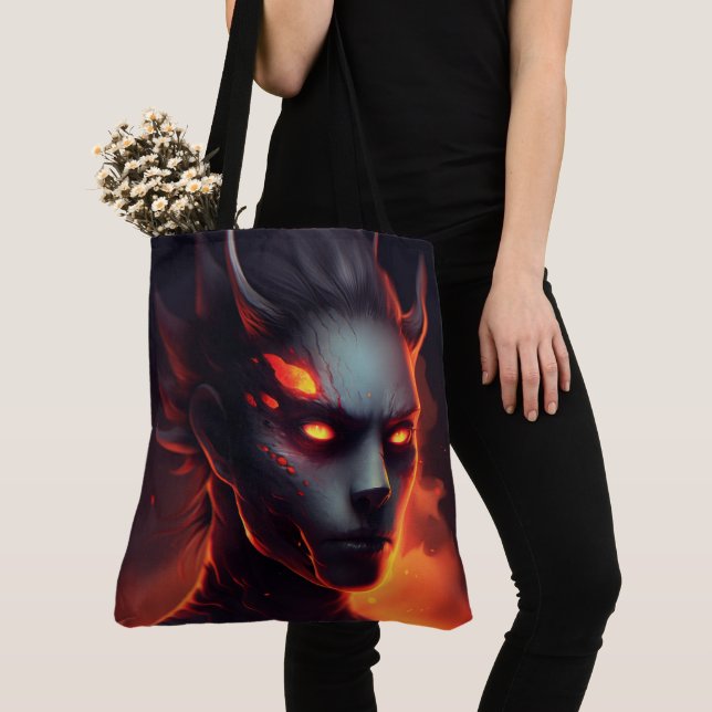 Bolso De Tela Tote Bag Dance of Flames (Detalle)