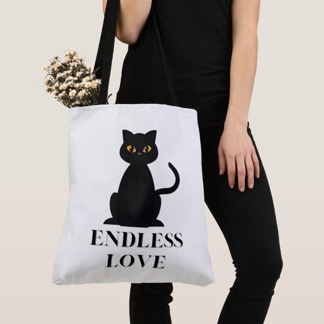 Bolso De Tela Tote Bag endless love (Detalle)