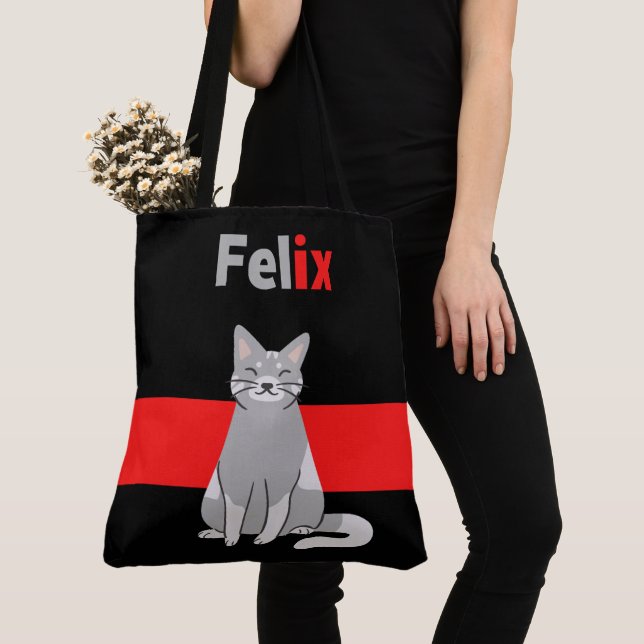 Bolso De Tela Tote Bag Felix (Detalle)
