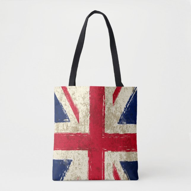Bolso De Tela Tote bag femme. Drapeau Anglais (Anverso)