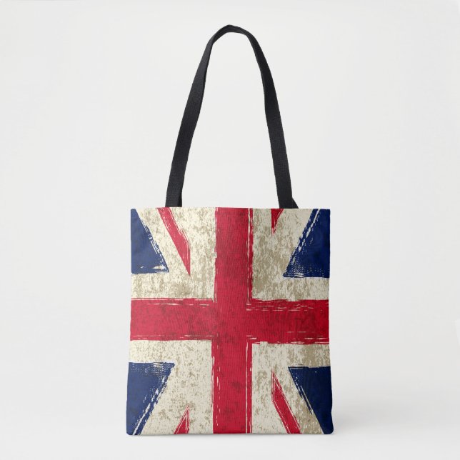 Bolso De Tela Tote bag femme. Drapeau Anglais (Anverso)