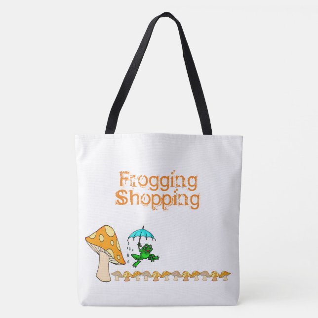 Bolso De Tela Tote Bag Froting Shopping Mushroom (Anverso)