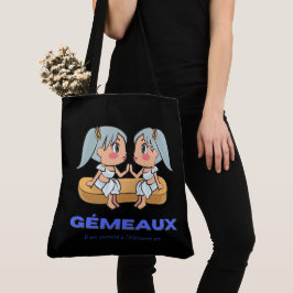 Bolso De Tela Tote Bag Gémeaux