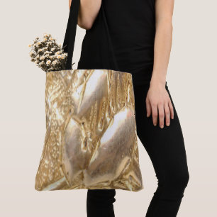 Bolso De Tela Tote Bag Gold
