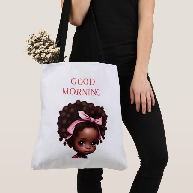 Bolso De Tela Tote Bag Good morning (Detalle)