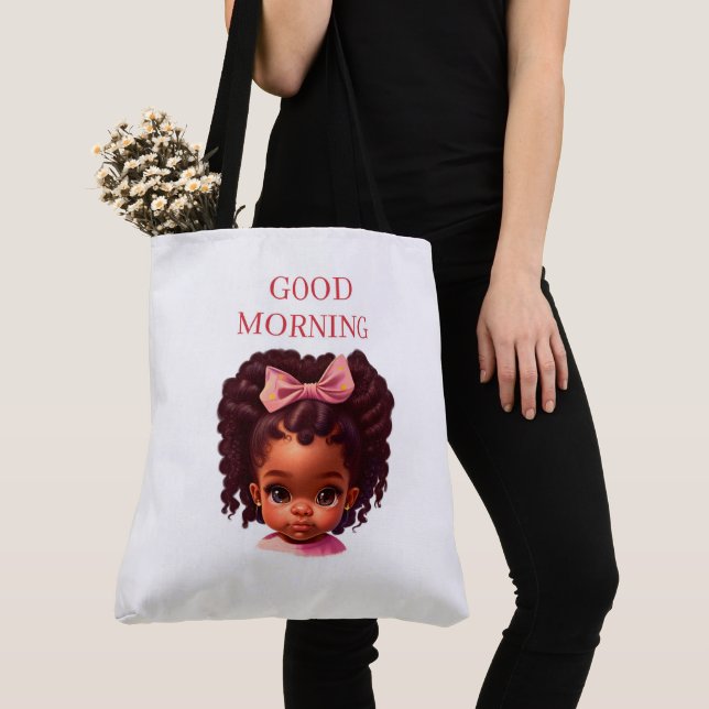 Bolso De Tela Tote Bag Good morning (Detalle)