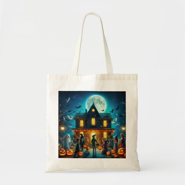 Bolso De Tela Tote bag Halloween (Frente)