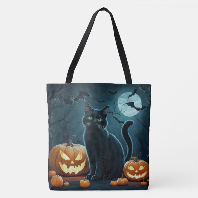 Bolso De Tela Tote Bag Halloween Séris 3 02 (Anverso)