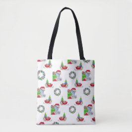 Bolso De Tela Tote Bag Holiday Santa