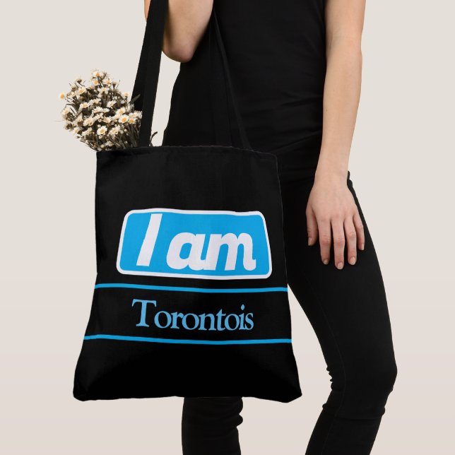 Bolso De Tela Tote Bag  i am Torontois( (Detalle)