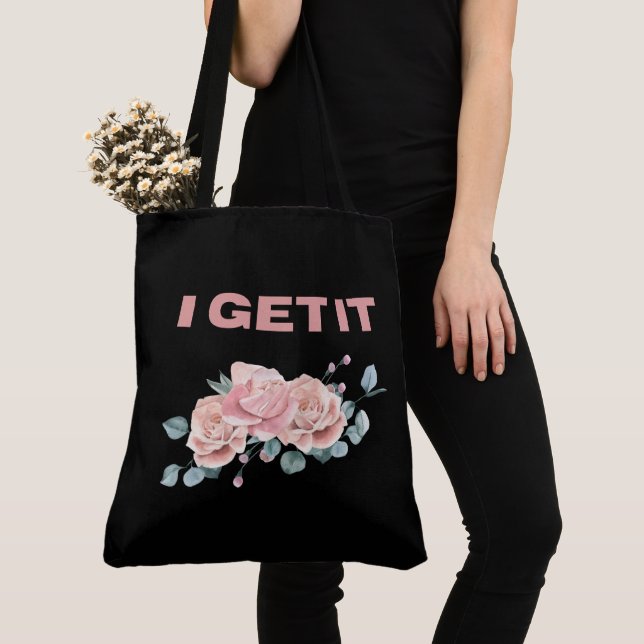 Bolso De Tela Tote Bag I get it (Detalle)