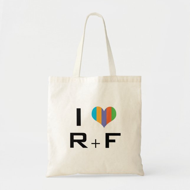 Bolso De Tela tote bag I love R + F (Frente)