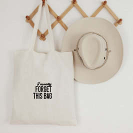 Bolso De Tela Tote Bag - I Usually Forget This Bag