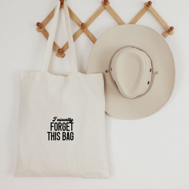 Bolso De Tela Tote Bag - I Usually Forget This Bag (Subido por el creador)