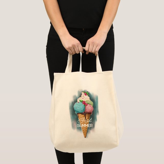 Bolso De Tela Tote Bag Ice Crema (Anverso (producto))