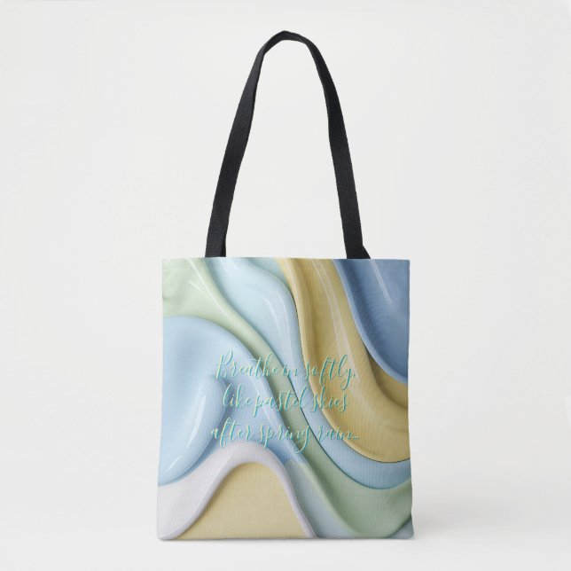 Bolso De Tela Tote bag in stylish abstract graphic (Anverso)