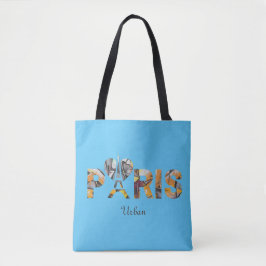 Bolso De Tela Tote Bag J'aime Paris avec un décor urbain 
