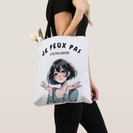 Bolso De Tela Tote Bag “Je Peux Pas (J’ai Pas Envie)”