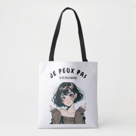 Bolso De Tela Tote Bag “Je Peux Pas (J’ai Pas Envie)”