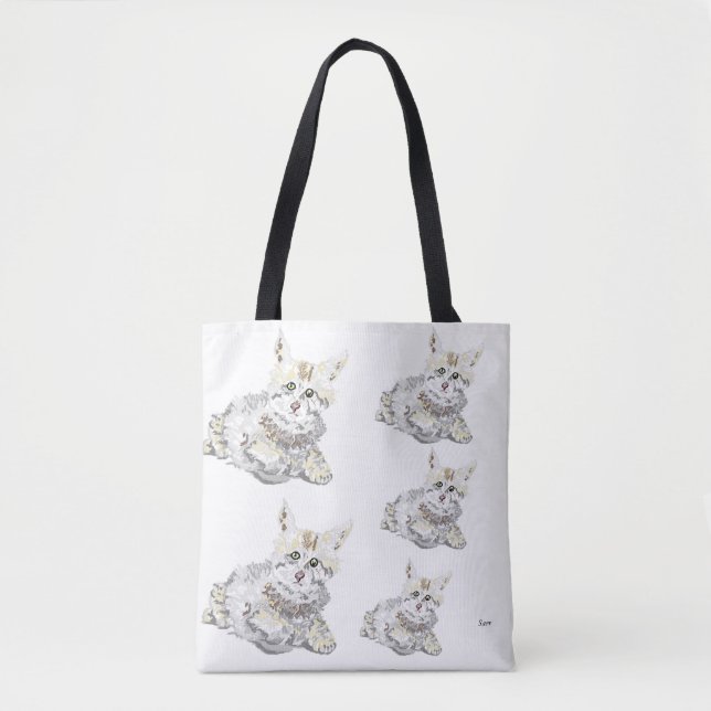 Bolso De Tela Tote Bag Kittens (Anverso)