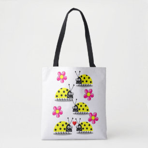 Bolso De Tela tote bag ladybugs