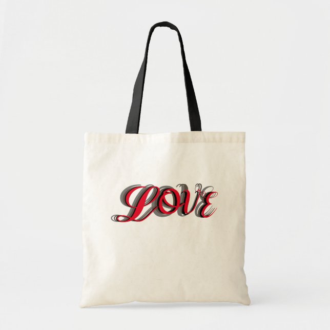 Bolso De Tela Tote Bag Love (Frente)