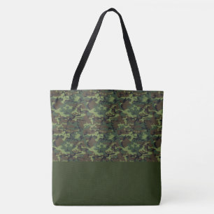Bolso De Tela Tote Bag LRGE Green Camo