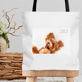 Bolso De Tela Tote Bag, Mascota de fotografía de Personalizable