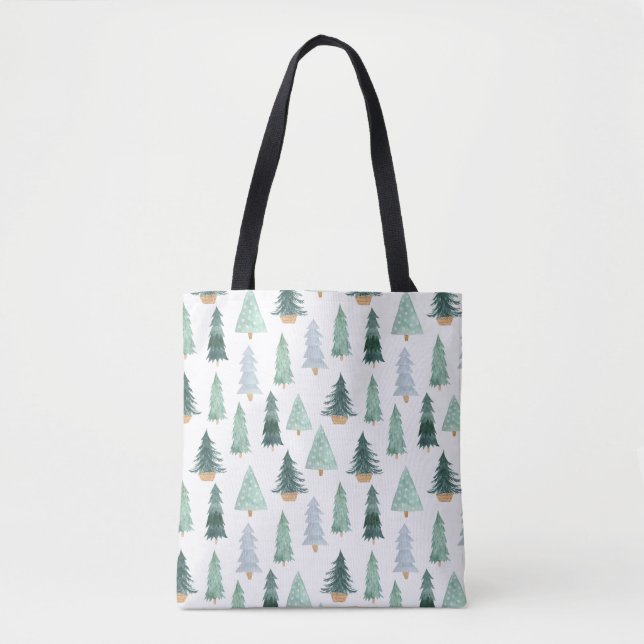Bolso De Tela Tote Bag (Medium) - Christmas Pattern  (Anverso)