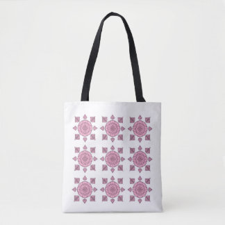 Bolso De Tela Tote Bag- Monogram Flower 