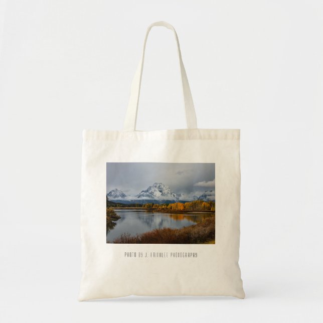 Bolso De Tela Tote Bag Mountain Otumn (Frente)