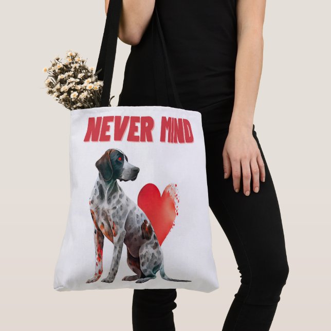 Bolso De Tela Tote Bag Never mind (Detalle)