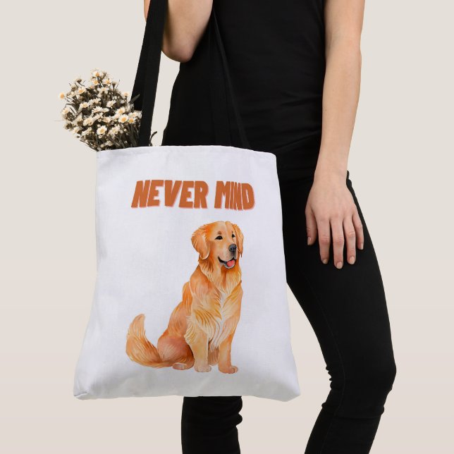 Bolso De Tela Tote Bag Never mind (Detalle)