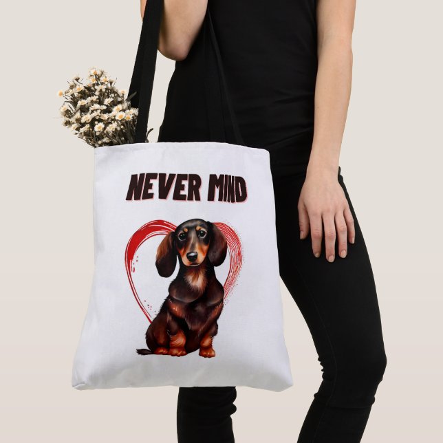 Bolso De Tela Tote Bag Never mind (Detalle)