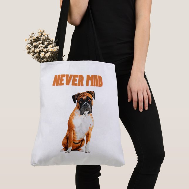 Bolso De Tela Tote Bag Never mind (Detalle)