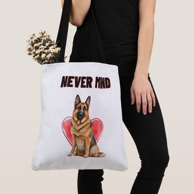 Bolso De Tela Tote Bag Never mind (Detalle)