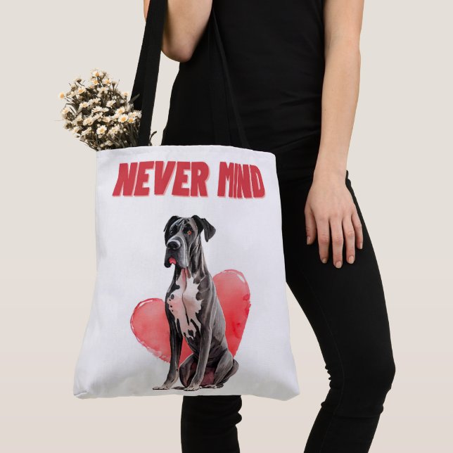 Bolso De Tela Tote Bag Never mind (Detalle)