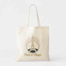 Bolso De Tela Tote Bag - Paris Elegant Eiffel Tower