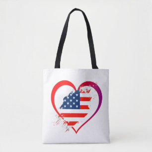 Bolso De Tela Tote Bag-Patriotic