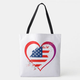 Bolso De Tela Tote Bag-Patriotic