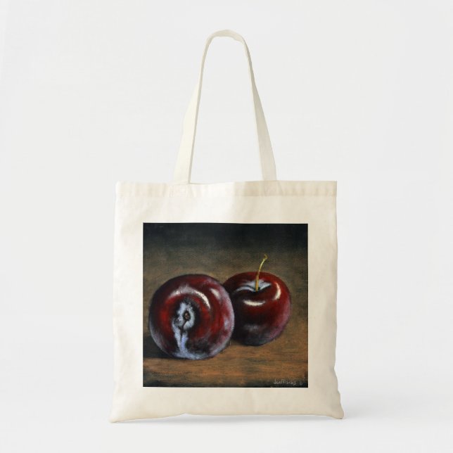 Bolso De Tela Tote Bag Plum (Frente)