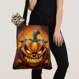 Bolso De Tela Tote Bag Psychotic Pumpkin