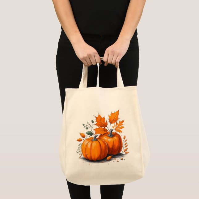 Bolso De Tela Tote Bag Pumpkin (Anverso (producto))
