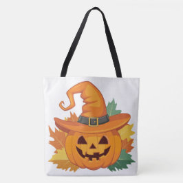 Bolso De Tela Tote Bag Pumpkin Halloween Séris 7